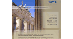 Desktop Screenshot of howe-immo.de